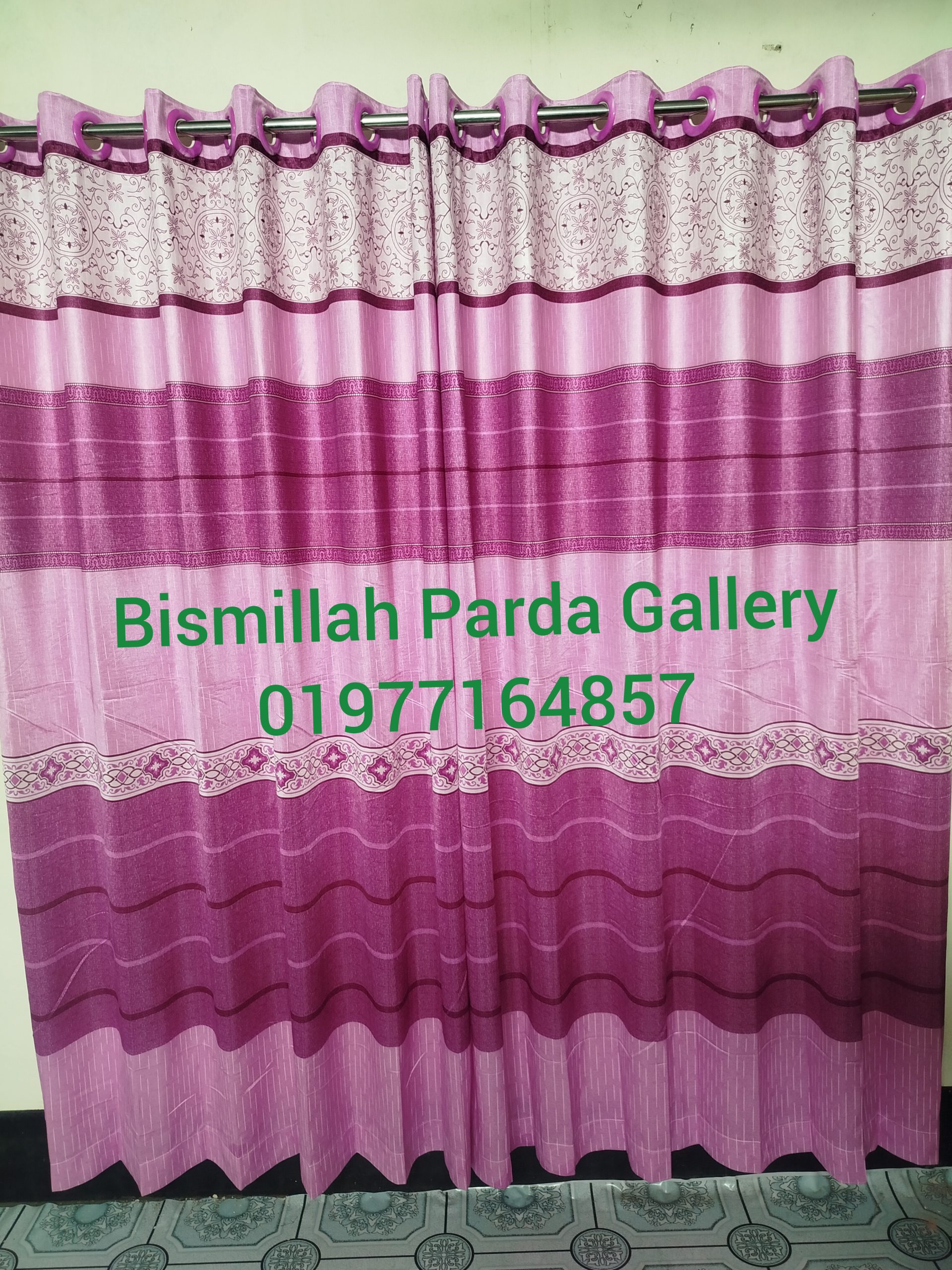 হোমটেক্স পর্দা গোলাপি কালার কোড ১৪৫০