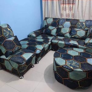 তুর্কি প্রিন্ট সোফা ২+২+১সিট কোড ৩৫৩